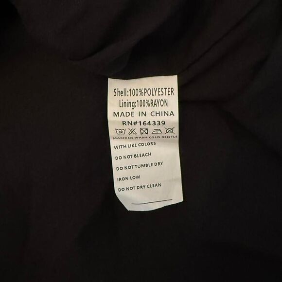 Petal & Pup One Shoulder Tiered Midi Dress in Black Floral Sz L Cocktail Party - Picture 6 of 6